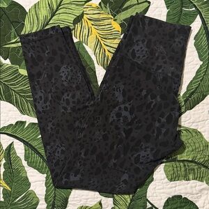 lululemon athletica Black & Dark Gray Leopard Print High-Rise Leggings
